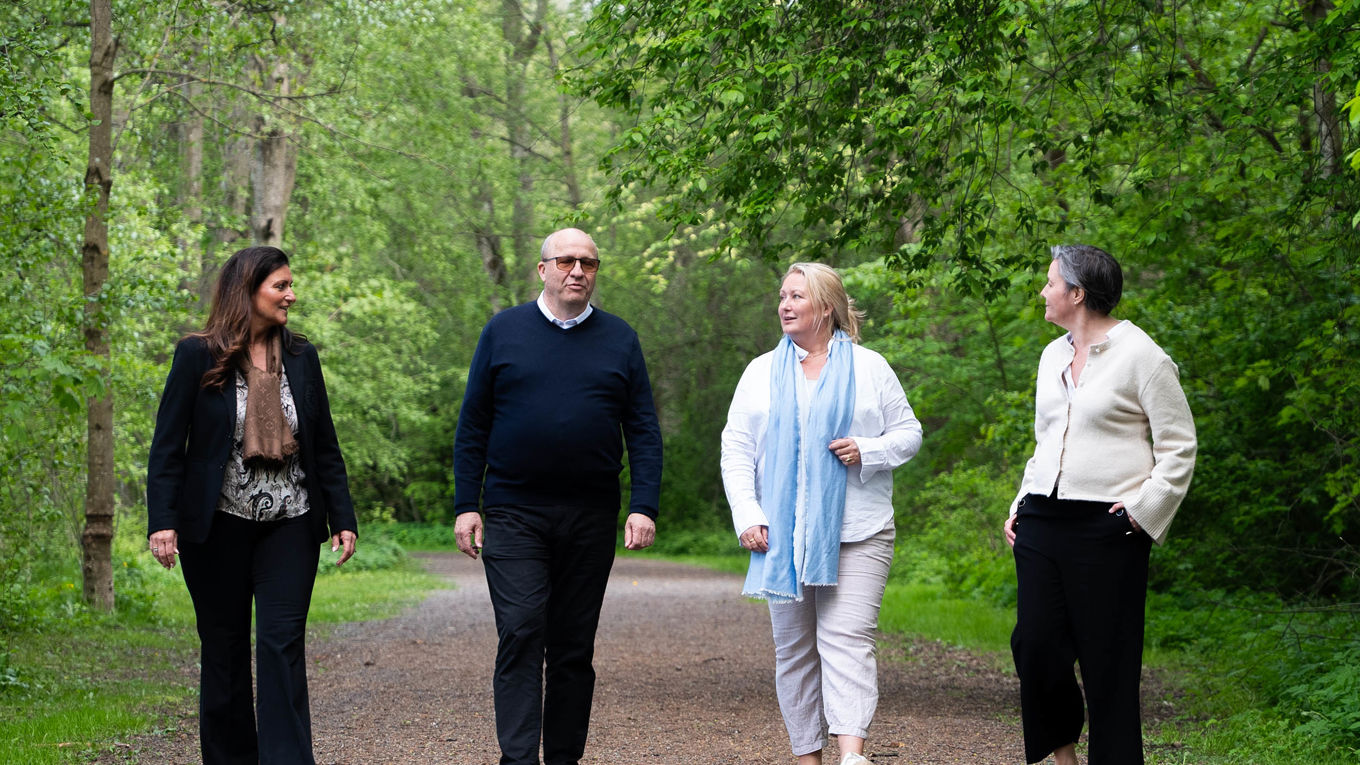 Grønn fjordby: Berit Rype, Torgeir Finnerud, Kjersti Wilhelmsen og Ellen Flatøy.