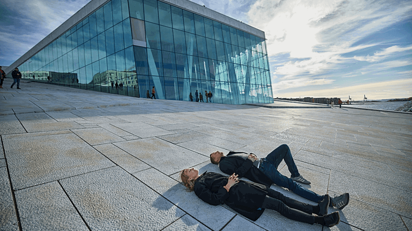 Utsiden av Operaen i Oslo