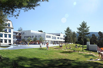 Nye Voss Gymnas | Illustrasjon: HLM Arkitektur AS