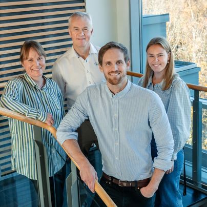 Line Karlsen (Höegh Eiendom), Mads Mysen (GK Norge), Anders Liaøy og Ingvild Mysen (Multiconsult) 