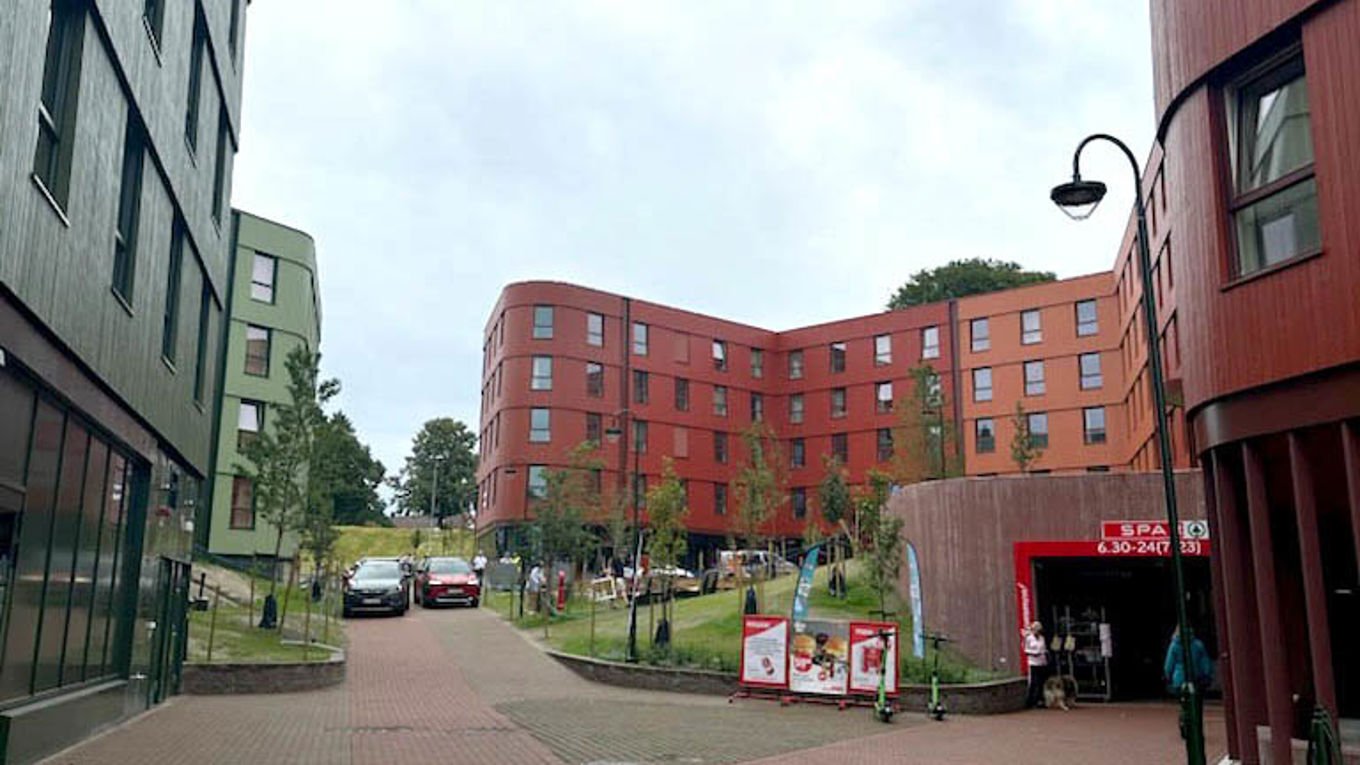 Uteområdet på Lund Torv