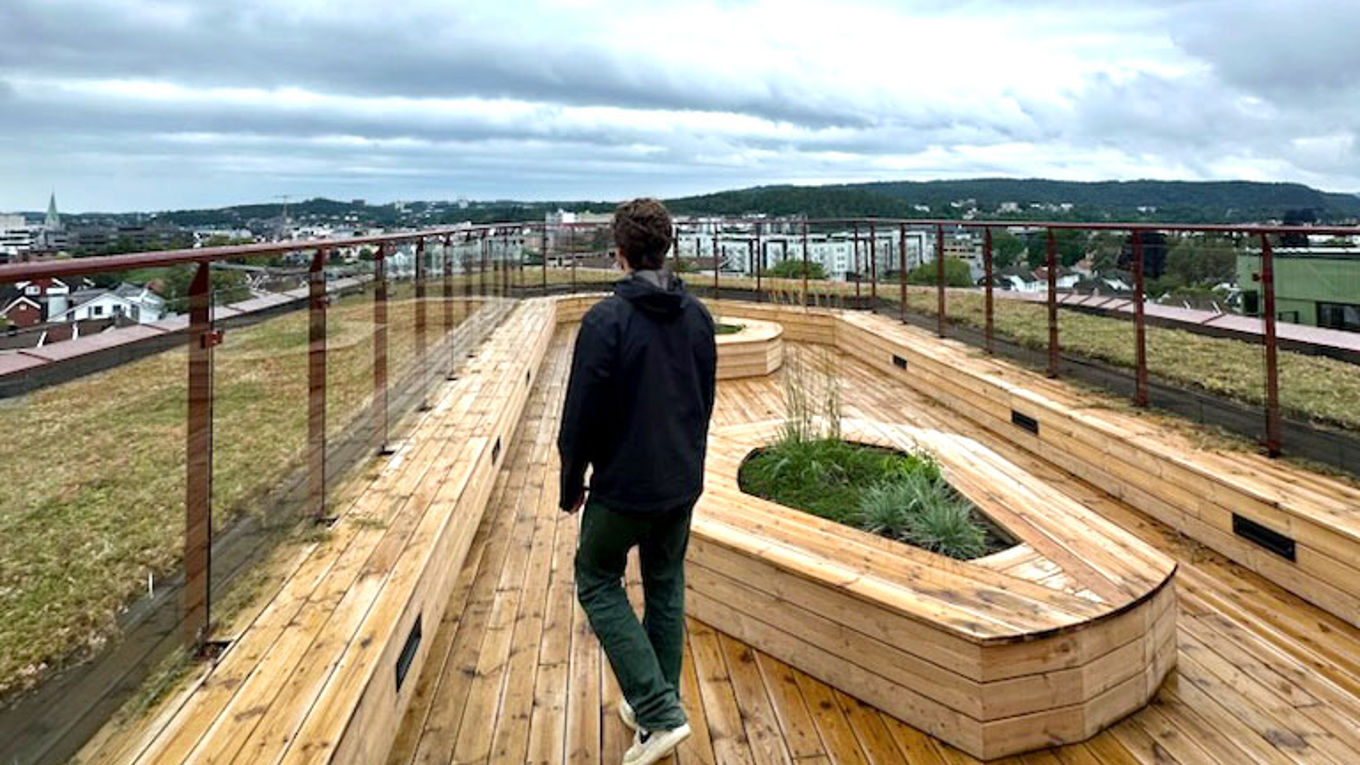 Uteområdet på Lund Torv