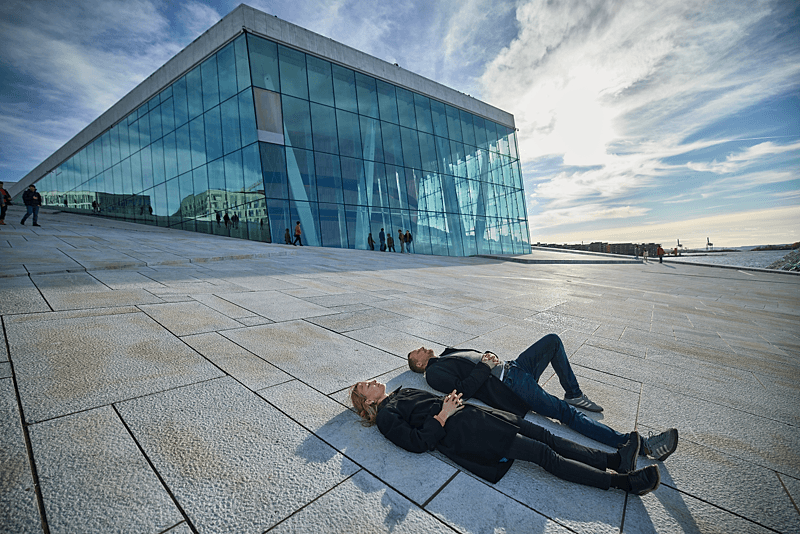 Utsiden av Operaen i Oslo