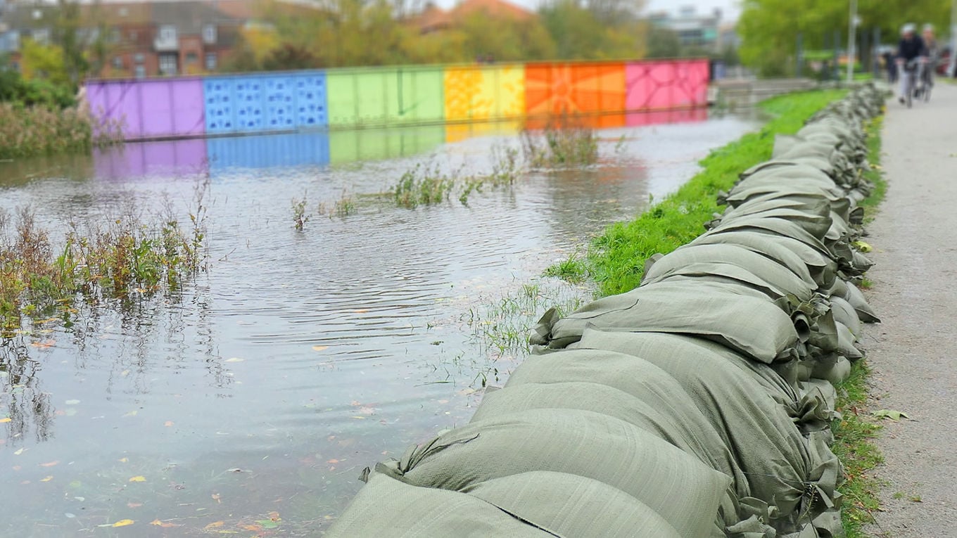 Kolding under vann