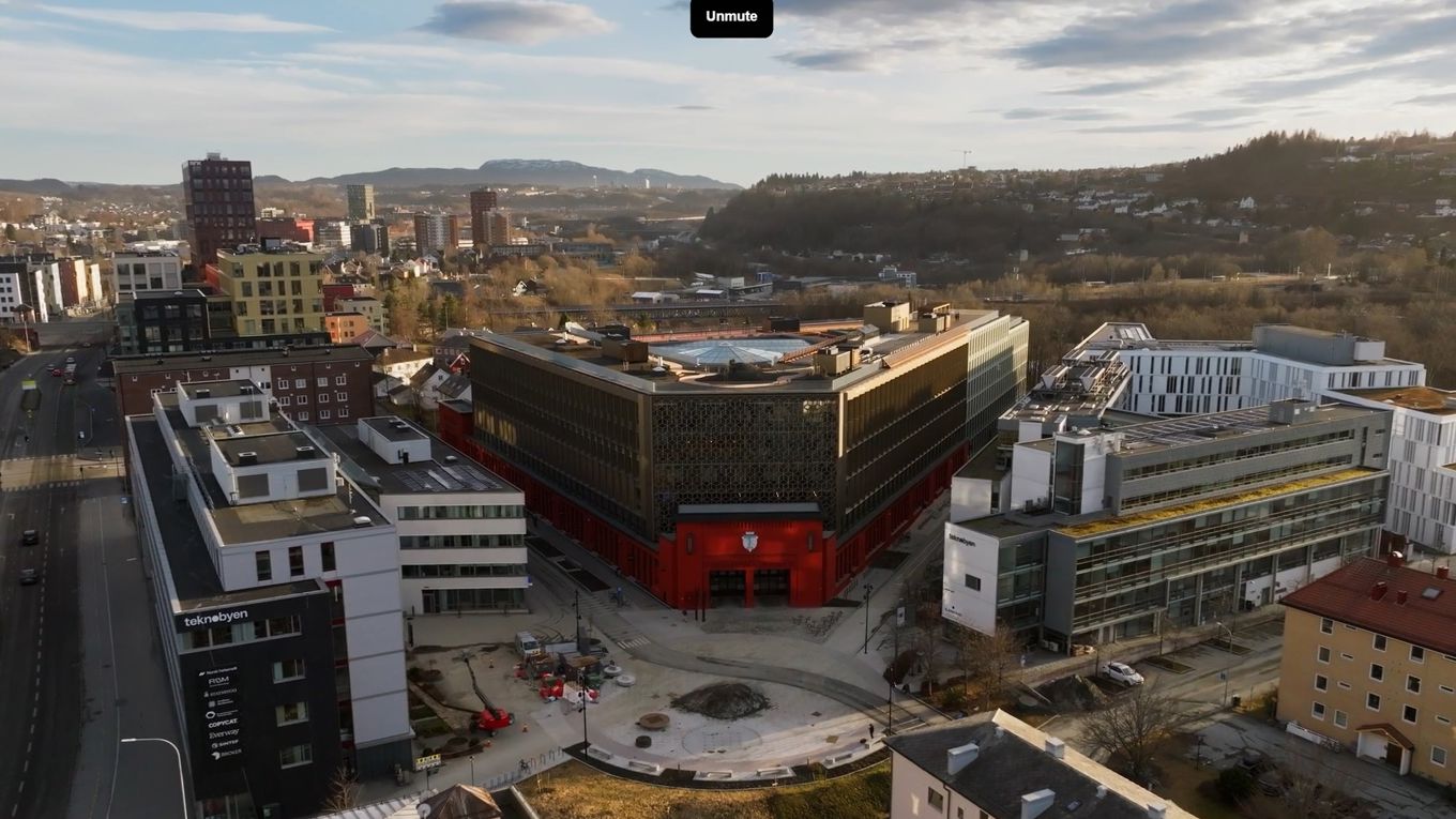Trikkestallen har blitt det nye hjertet i Teknobyen i Trondheim