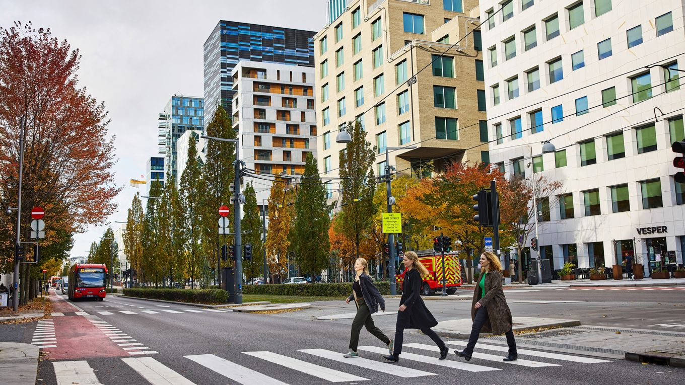 Trafikksikkerhet er viktig i byene. 