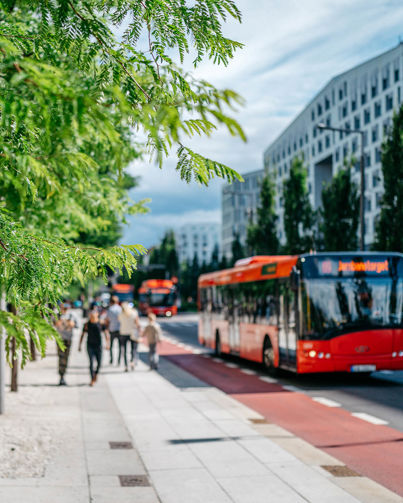 Bymiljøet i Bjørvika.