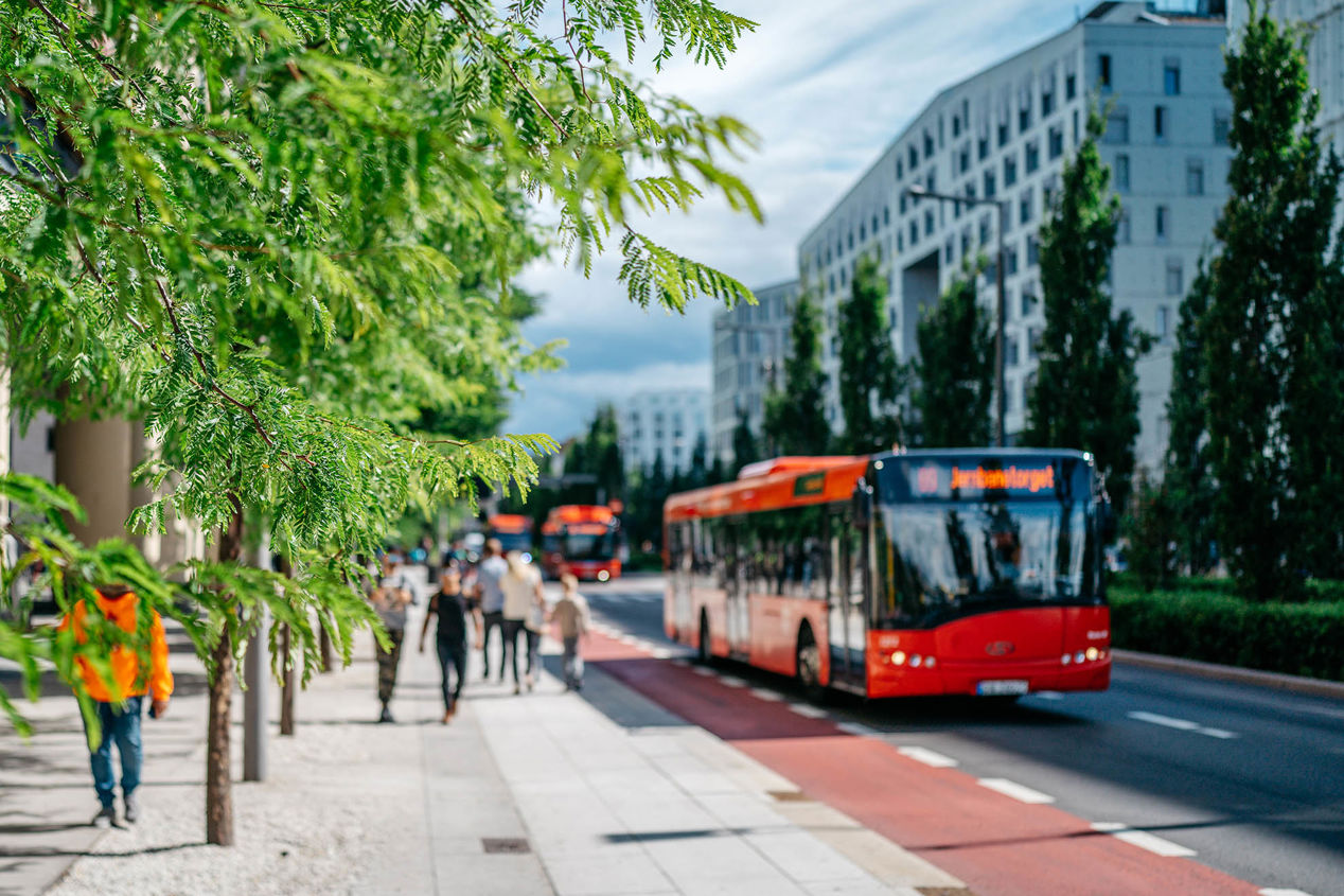 Bymiljøet i Bjørvika.