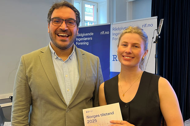 Ibrahim Temel og Una Mørch-Thoresen, begge fra Multconsult Norge