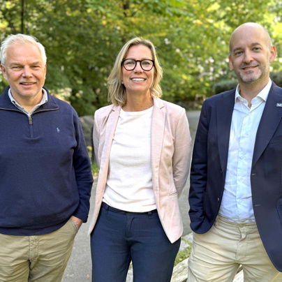 Leif Olav Bogen, Kristin Olsson Augestad (adm.dir) og John Erling Strand.