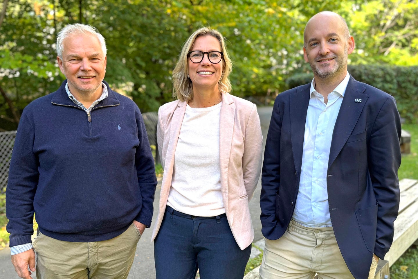 Leif Olav Bogen, Kristin Olsson Augestad (adm.dir) og John Erling Strand.