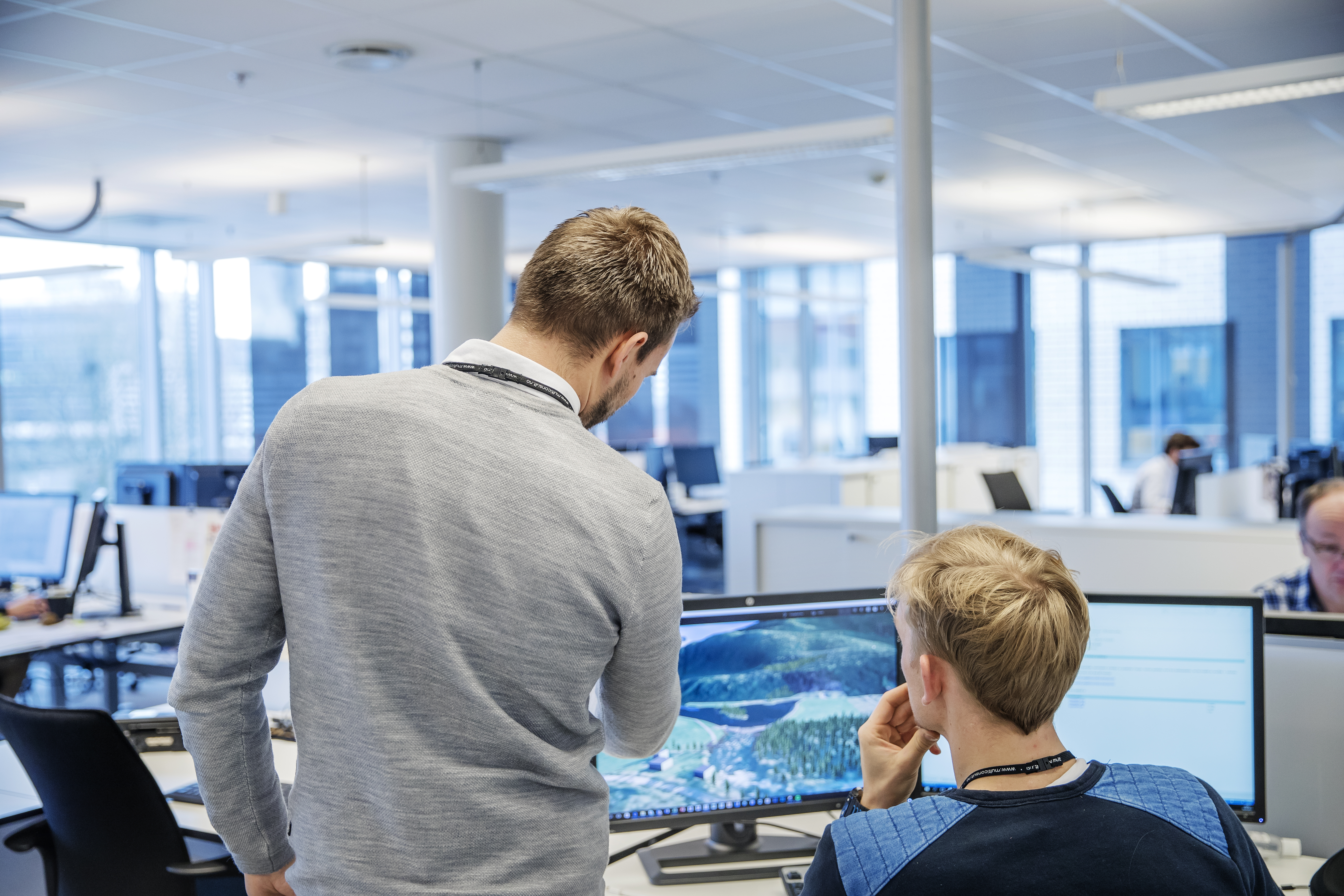 Ansatte i kontorlandskap