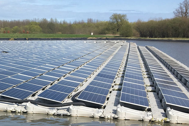 Floating Solar Plant in Europe 