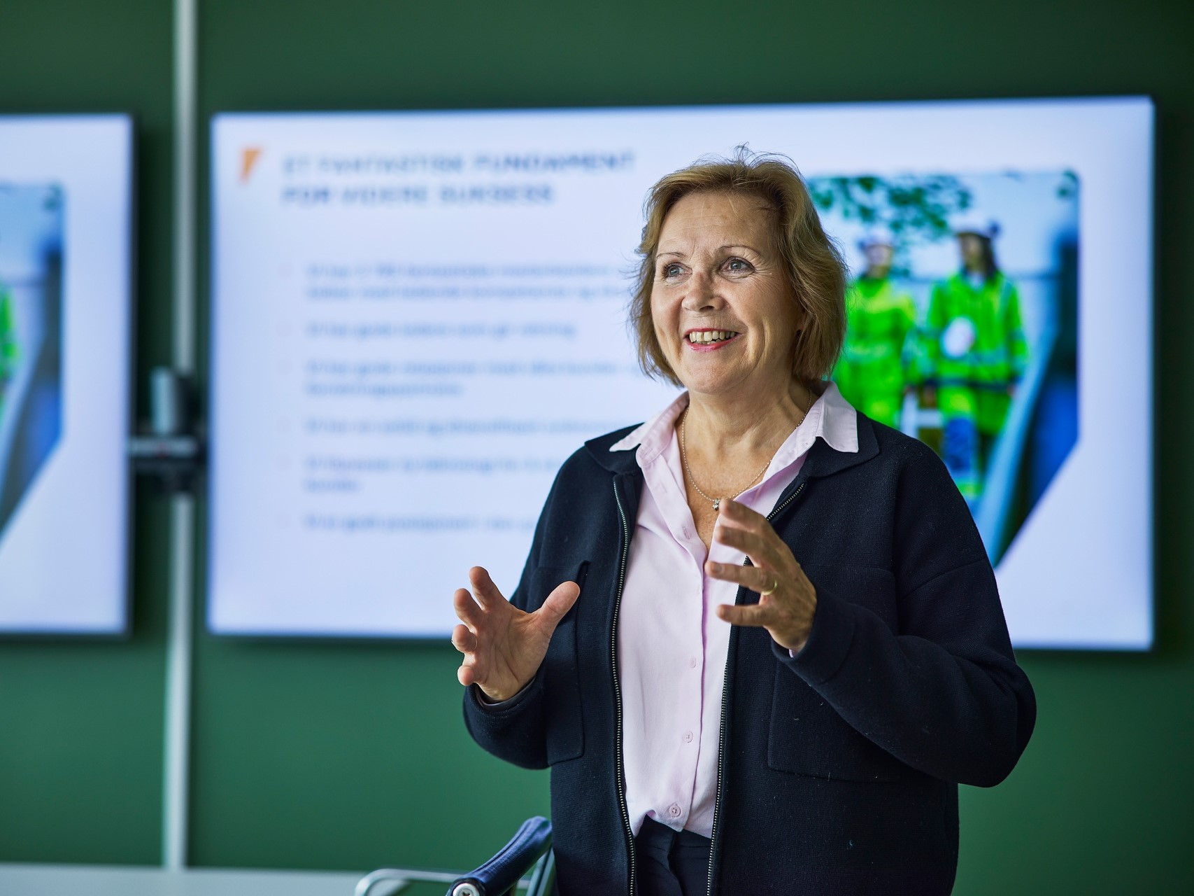 Grethe holder foredrag