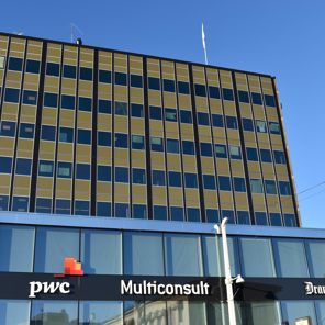 Ticonbygget i Drammen hvor Multiconsult har kontorer