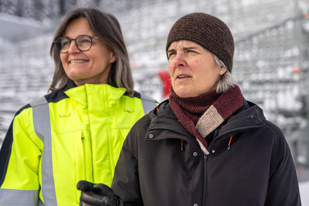 Fot av Merete Kvidal, direktør Midt i Multiconsult og avdelingsleder Signe Gurid Hovem  Multiconsult