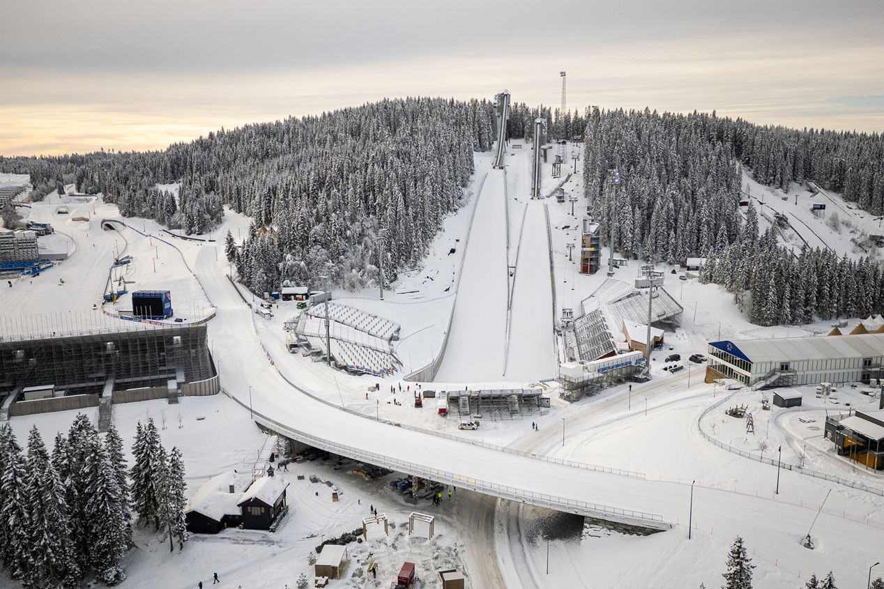 Bilde av Granåsen idrettspark med hoppbakkene