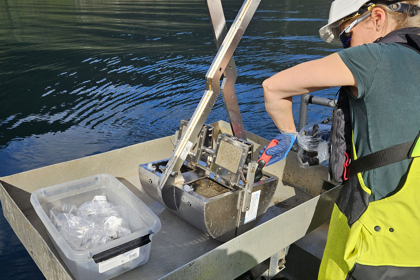 Prøvetakning i Sognefjorden