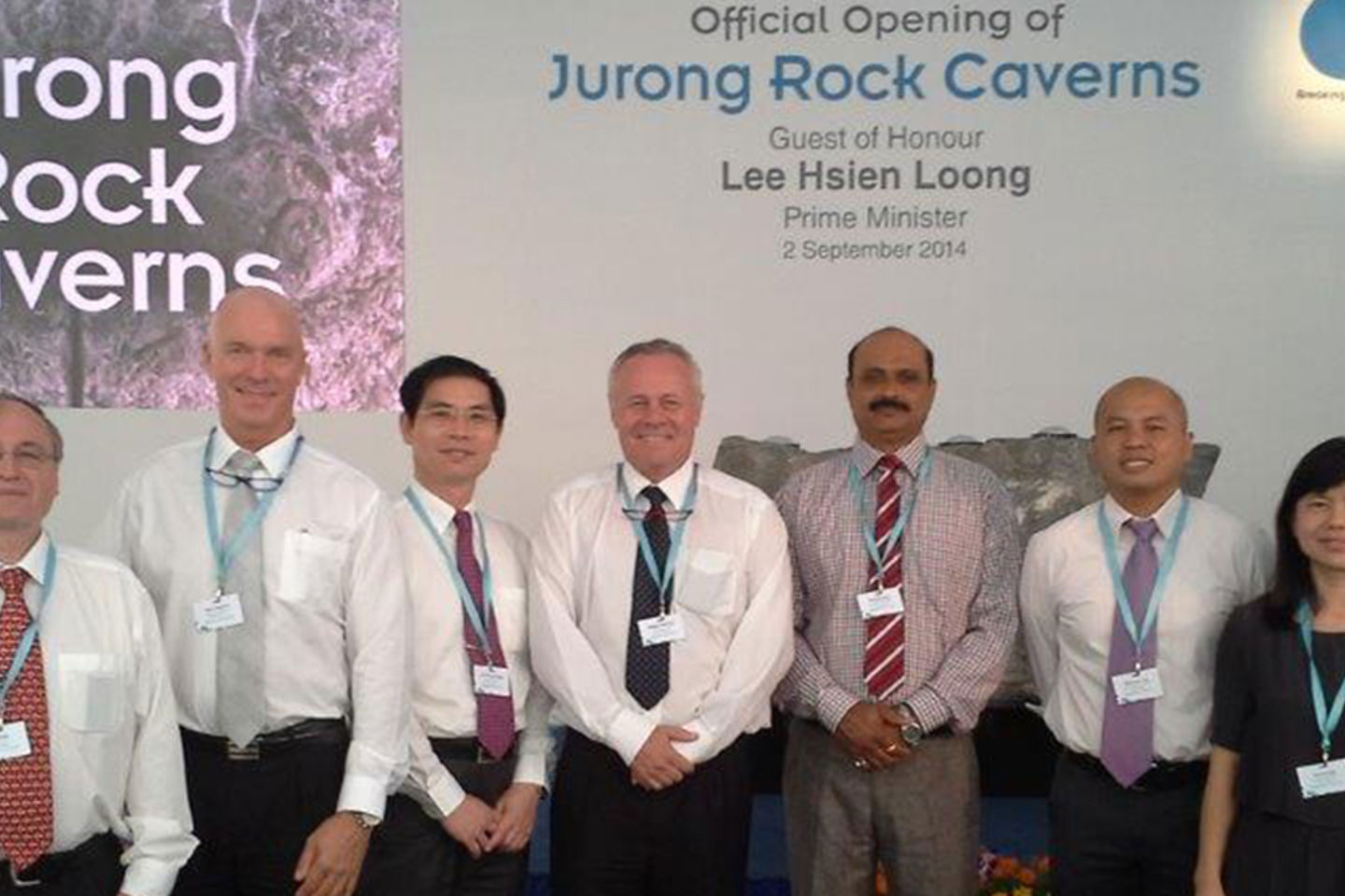 F.v. Ivar Eng (Multiconsult), Finn Fagervik (Multiconsult Asia), Cai Jungang (Tritech), Petter