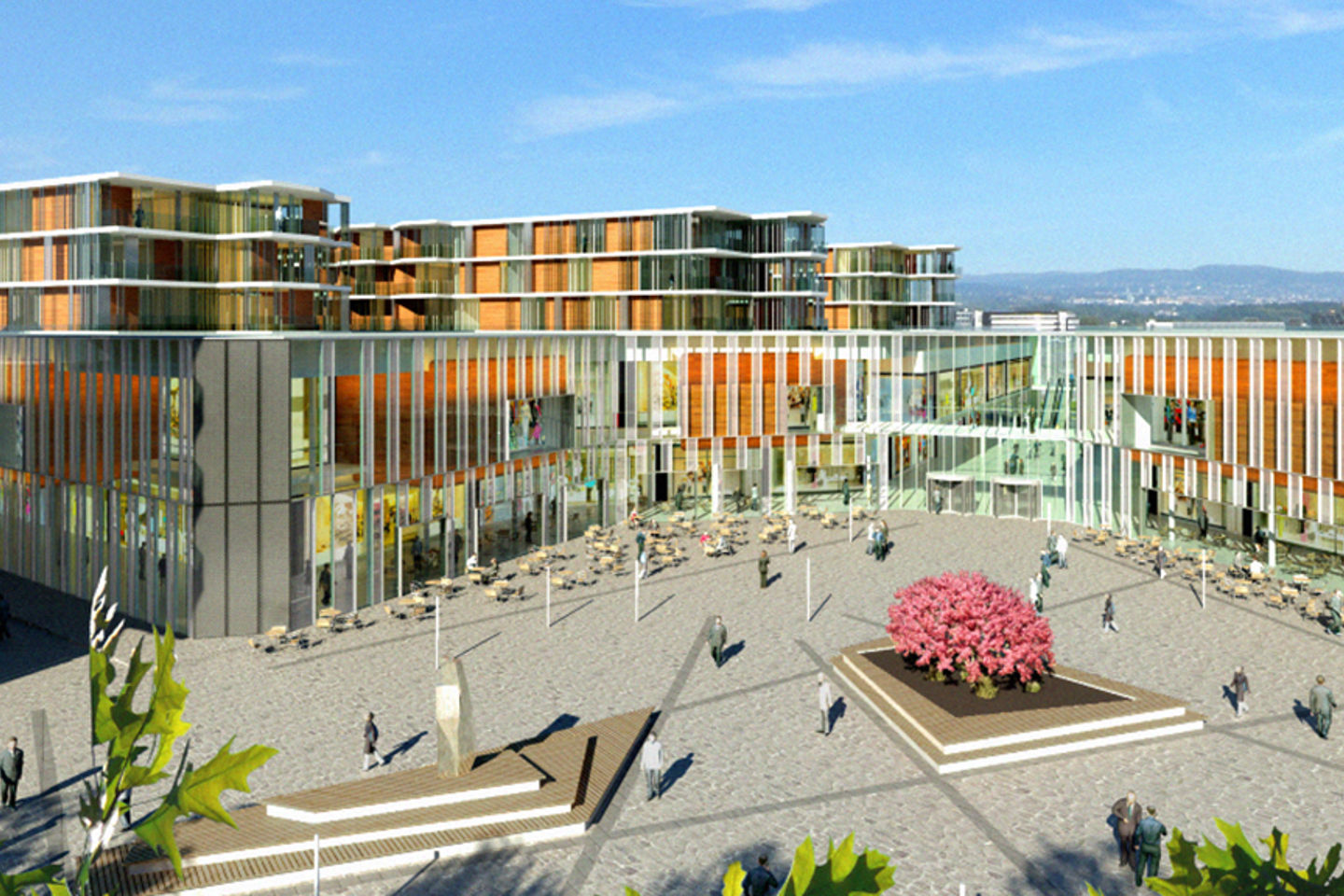 Illustrasjon av Fornebu S: AMB Arkitekter