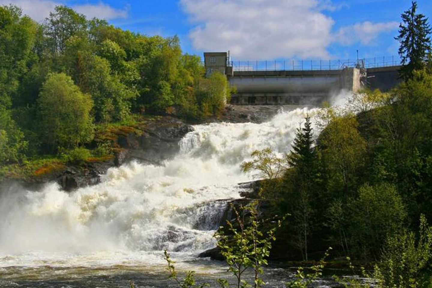 Illustrasjonsfoto Øvre Leirfoss vannkraftverk |