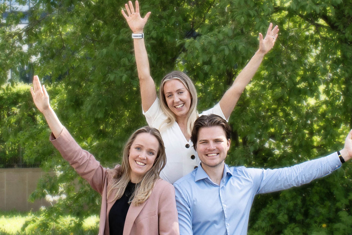 Alexander og Vilde fra Must og Silje fra HR er fornøyd med at Multiconsult er et attraktivt selskap
